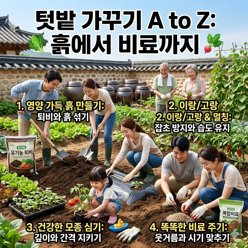 텃밭 가꾸는 방법 흙 만들기부터 비료 주는 법 총정리