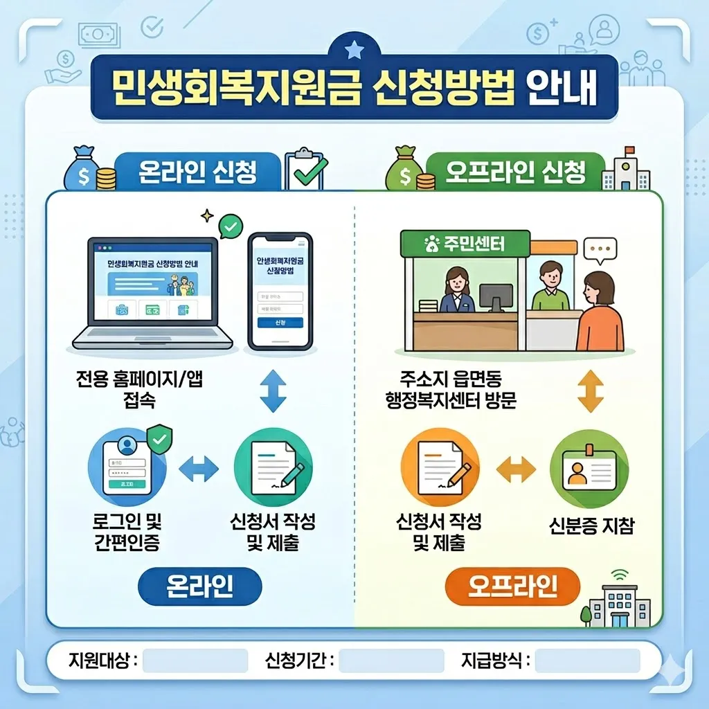 민생회복지원금 신청방법 온라인 오프라인 안내