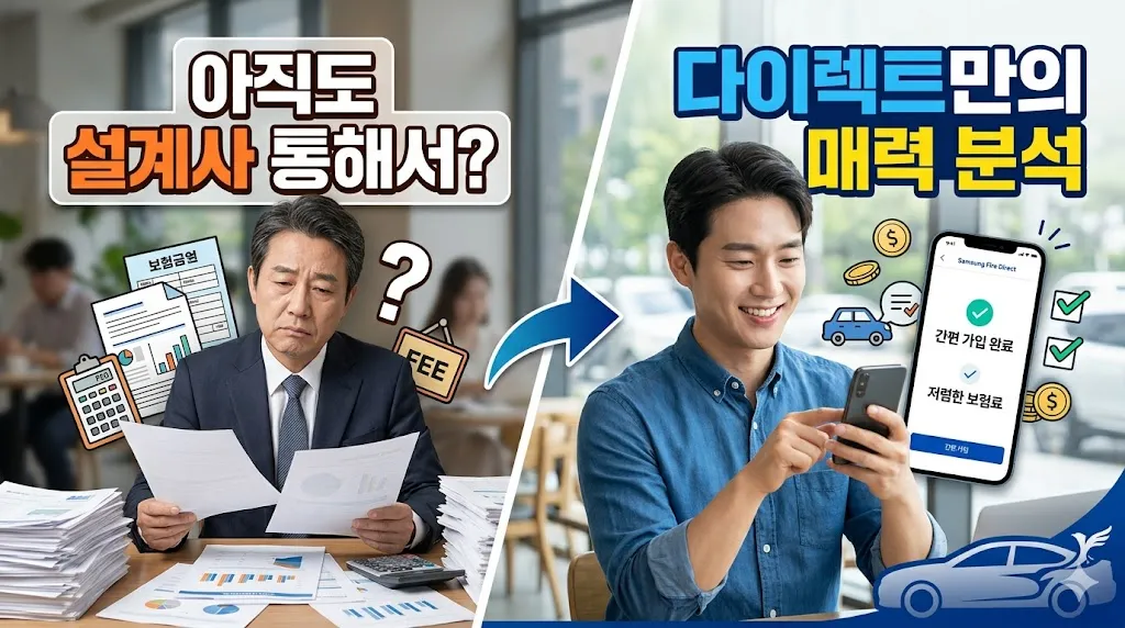아직도 설계사 통해서 하세요? 삼성 화재 자동차 다이렉트 다이렉트만의 매력 분석