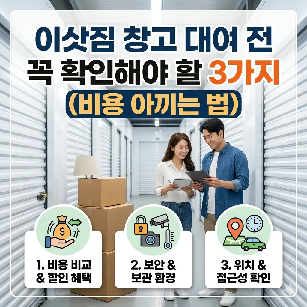 이삿짐 창고 대여 전 꼭 확인해야 할 3가지 (비용 아끼는 법)