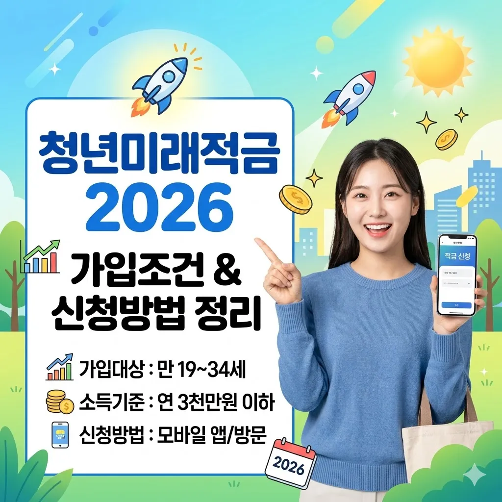 청년미래적금 가입조건 신청방법 2026 정리