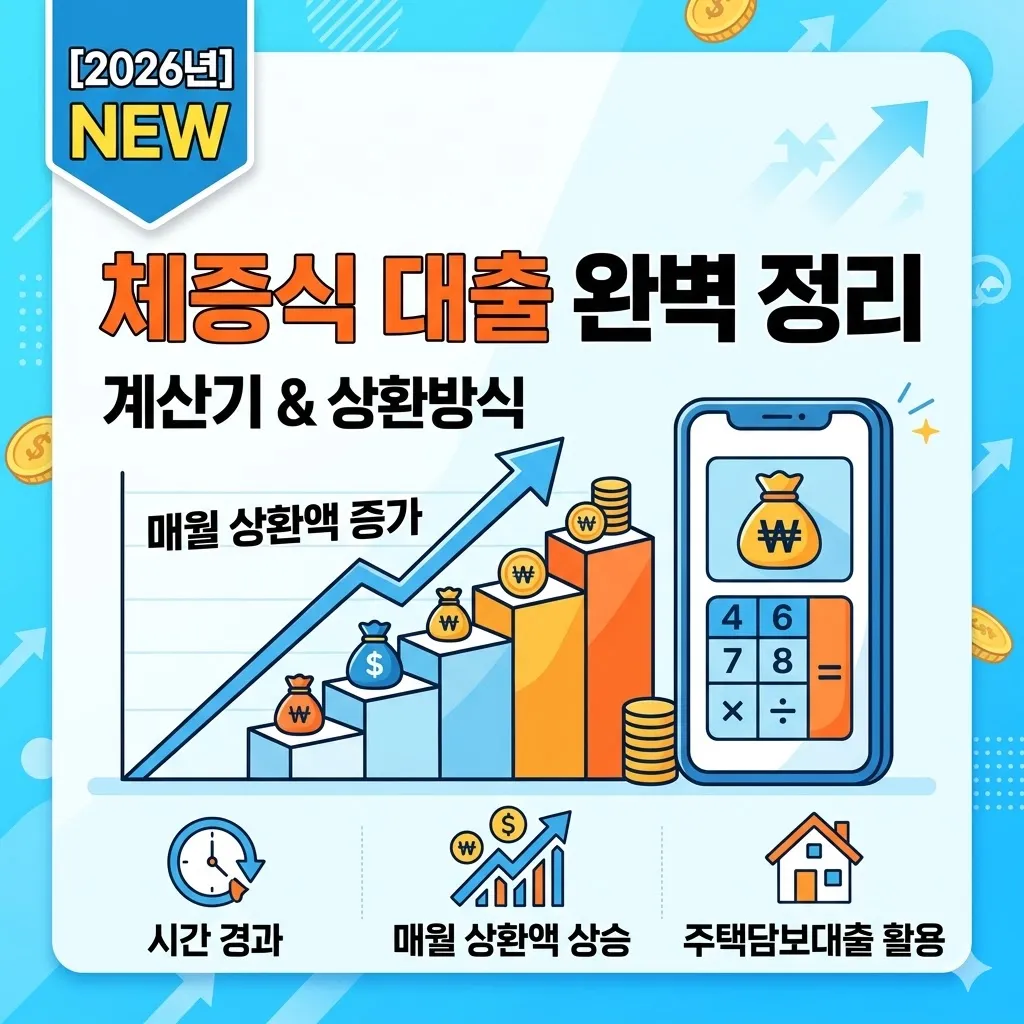 체증식 대출 계산기 및 상환 방식 완벽 정리(2026년)