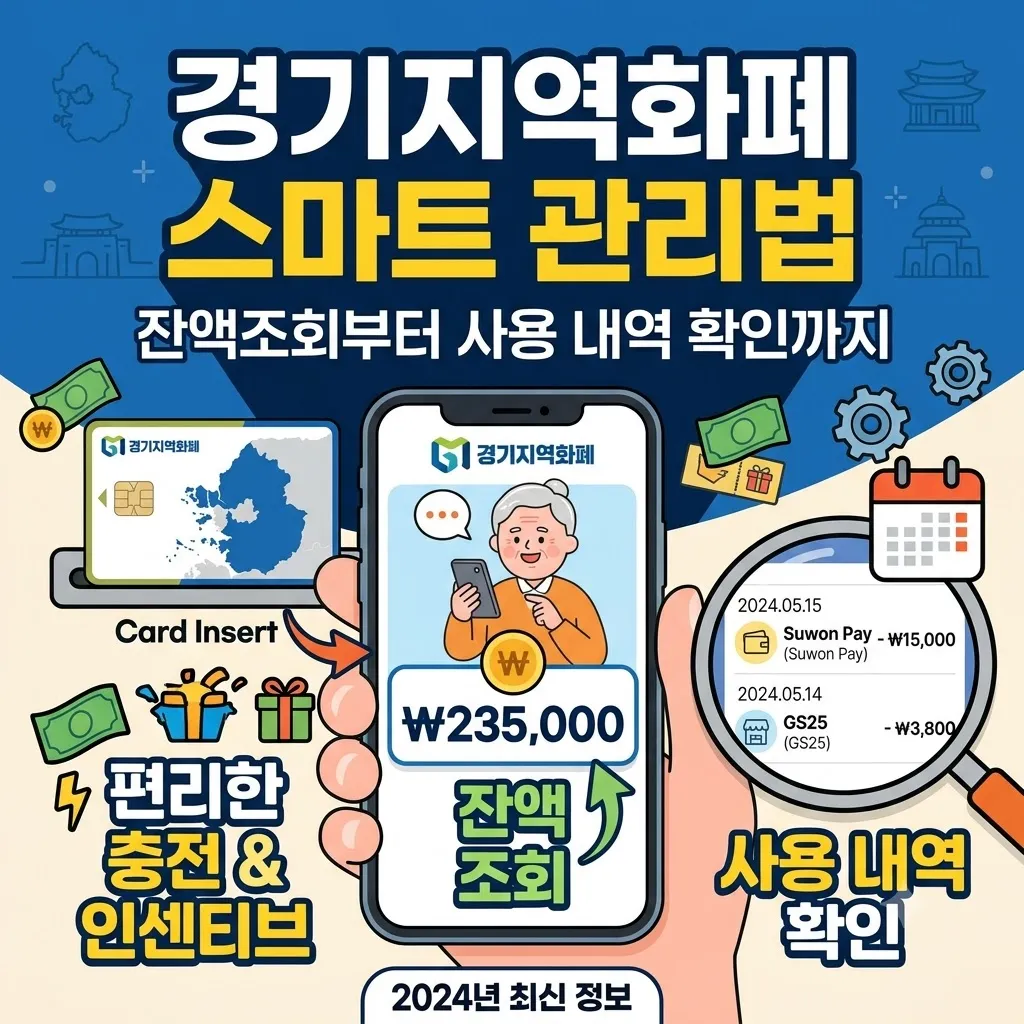 경기지역화폐 잔액조회부터 사용 내역 확인까지, 스마트한 관리법