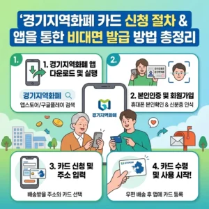 경기지역화폐 카드 신청 절차, 앱을 통한 비대면 발급 방법 총정리