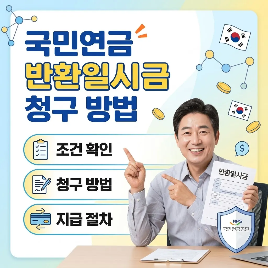 국민연금 반환일시금 청구 방법 조건 확인부터 지급 절차까지 완벽 정리