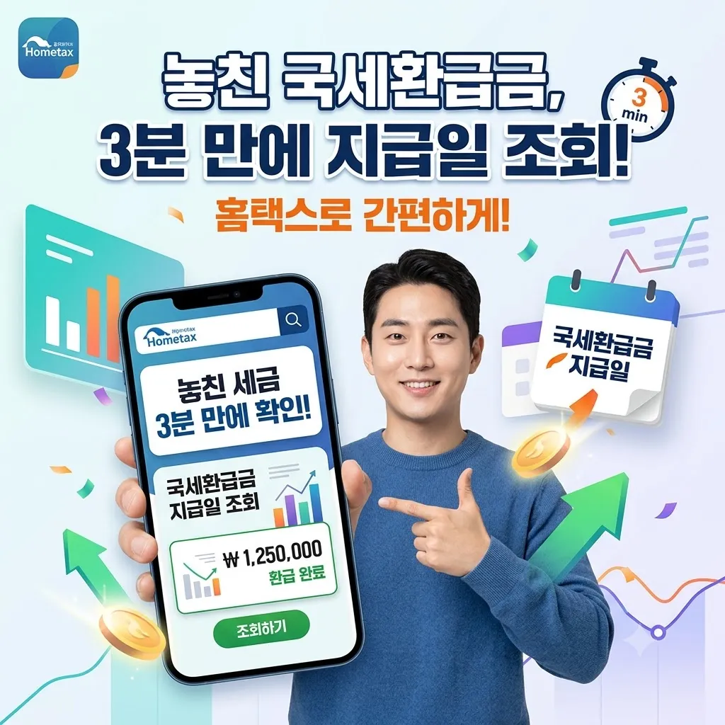 국세환급금 지급일 조회 방법 홈택스로 놓친 세금 3분 만에 확인하기