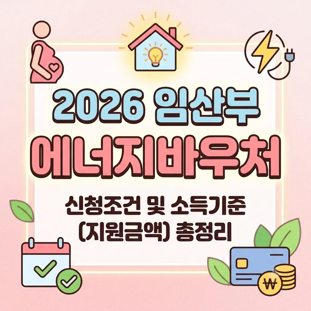 임산부 에너지바우처 신청조건 및 소득기준 총정리 (지원 금액)