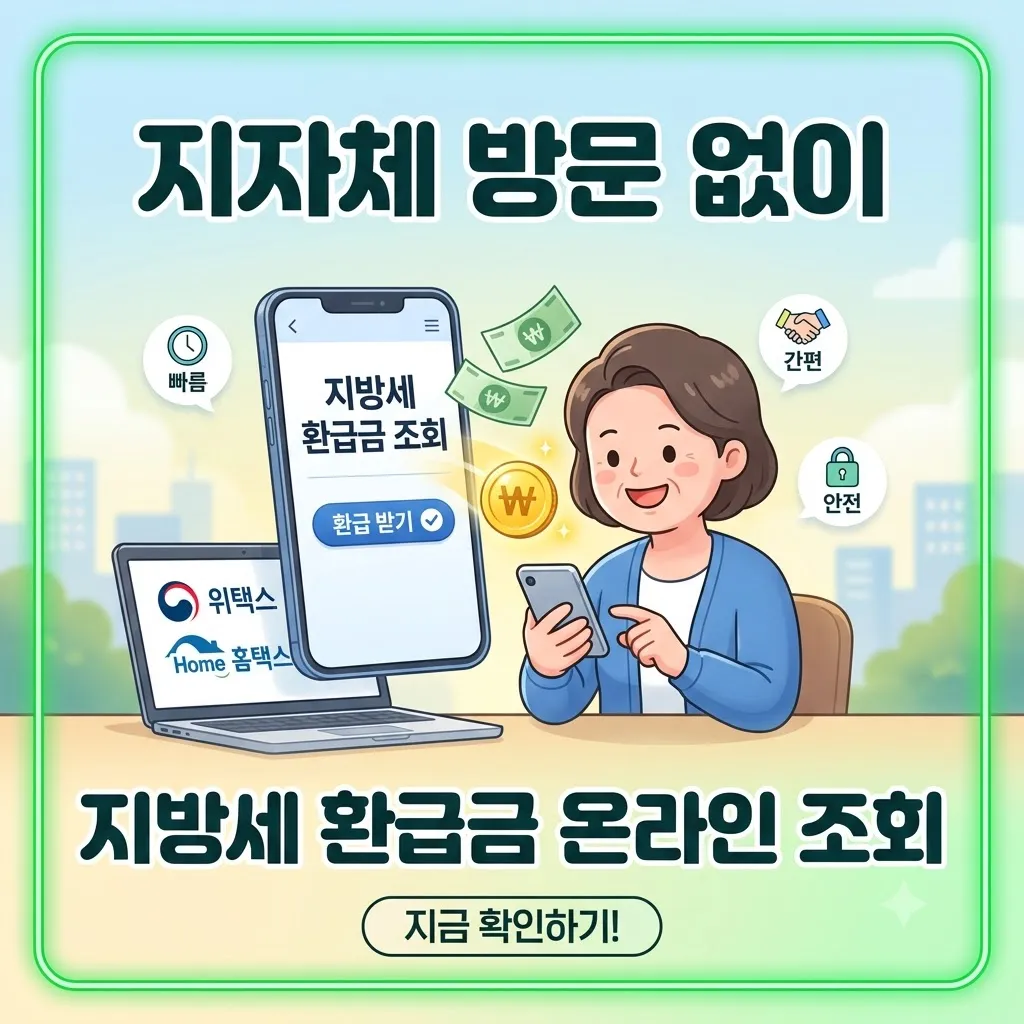 지방세 환급금 조회 절차 지자체 방문 없이 온라인으로 간편하게 해결하는 법