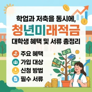 청년미래적금 대학생 가능 조건 및 신청 서류 총정리