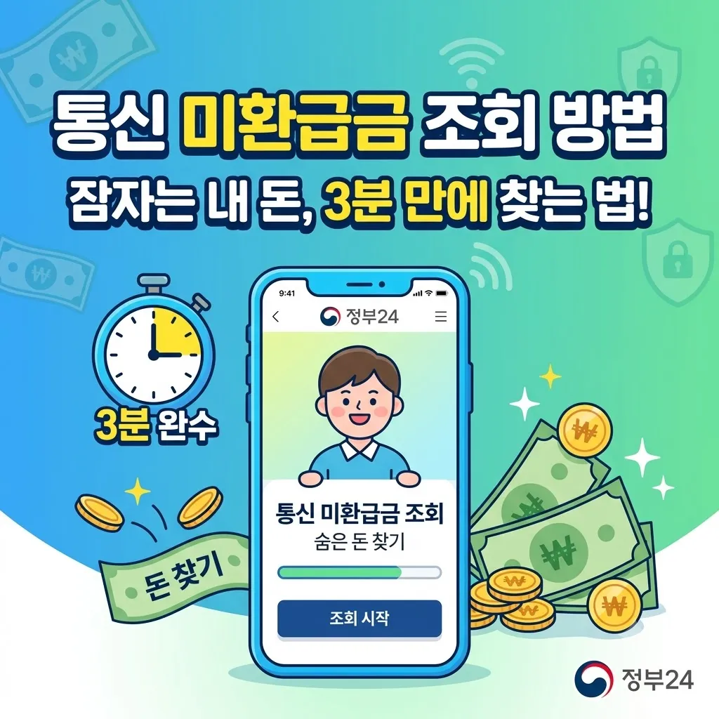 통신 미환급금 조회 방법 잠자는 내 돈 3분 만에 찾는 법 정부24 활용