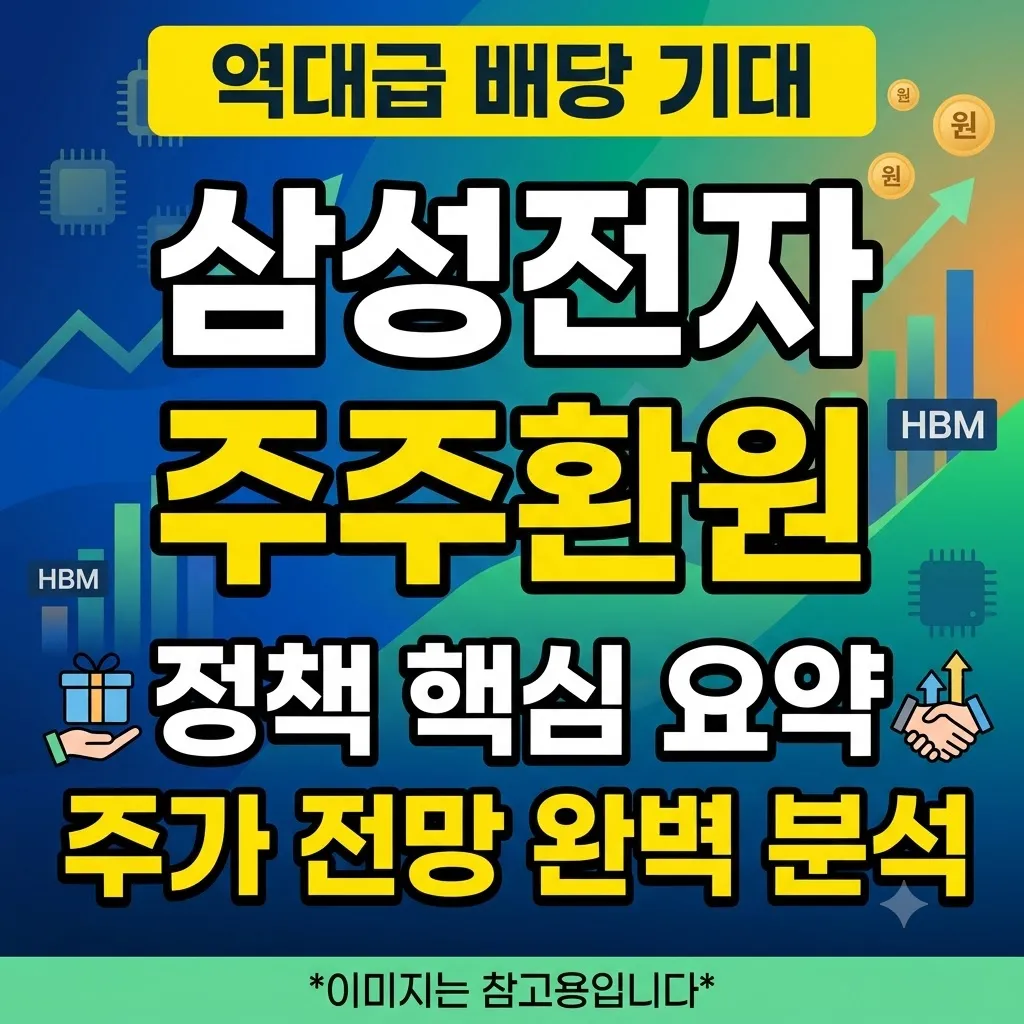 삼성전자 주주환원 정책 핵심 요약 역대급 삼성전자 주주환원 특별배당과 주가 전망 완벽 분석