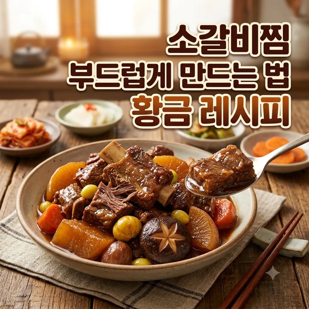 소갈비찜 부드럽게 만드는 법 황금 레시피 핏물 빼기부터 소갈비찜 부드럽게 만드는 법 양념 비법 총정리