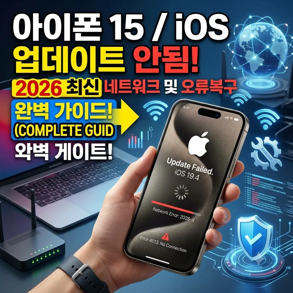 아이폰15 ios 업데이트 안됨 2026년 최신 네트워크 및 오류 복구 방법