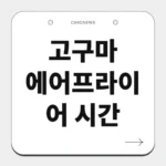 고구마 에어프라이어 시간