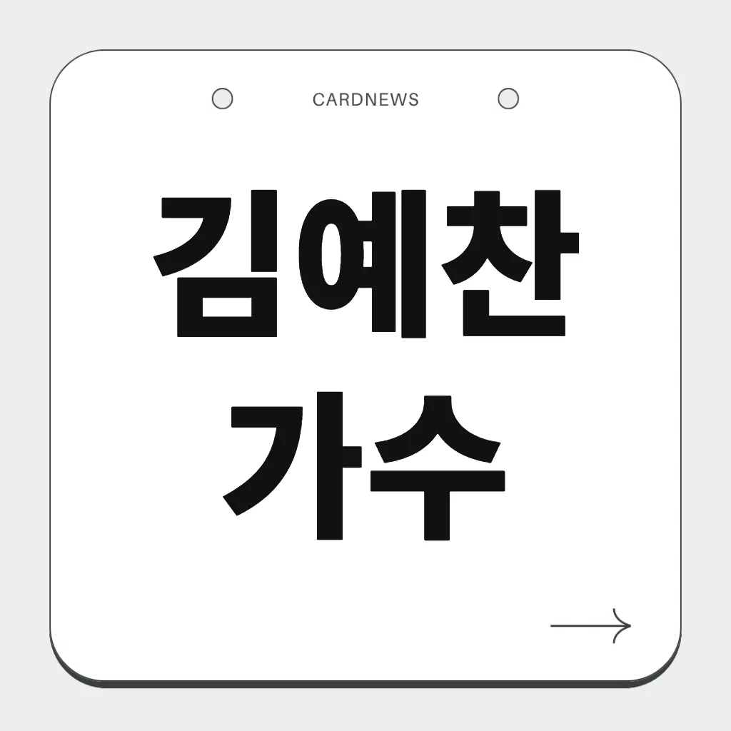 김예찬 가수