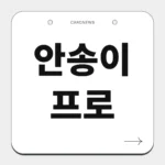 안송이 프로